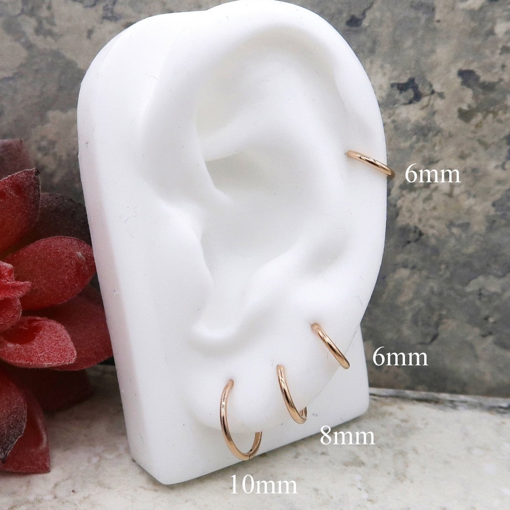 Surgical Steel Cartilage Earring Hoops